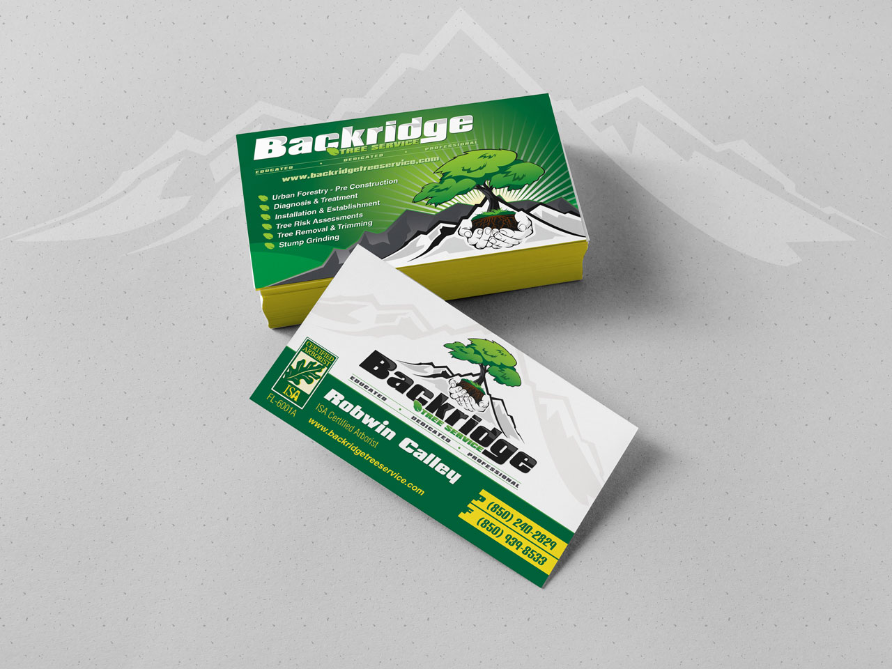 Backridge Business Card Design