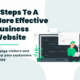 9 Steps To A More Effective Business Website