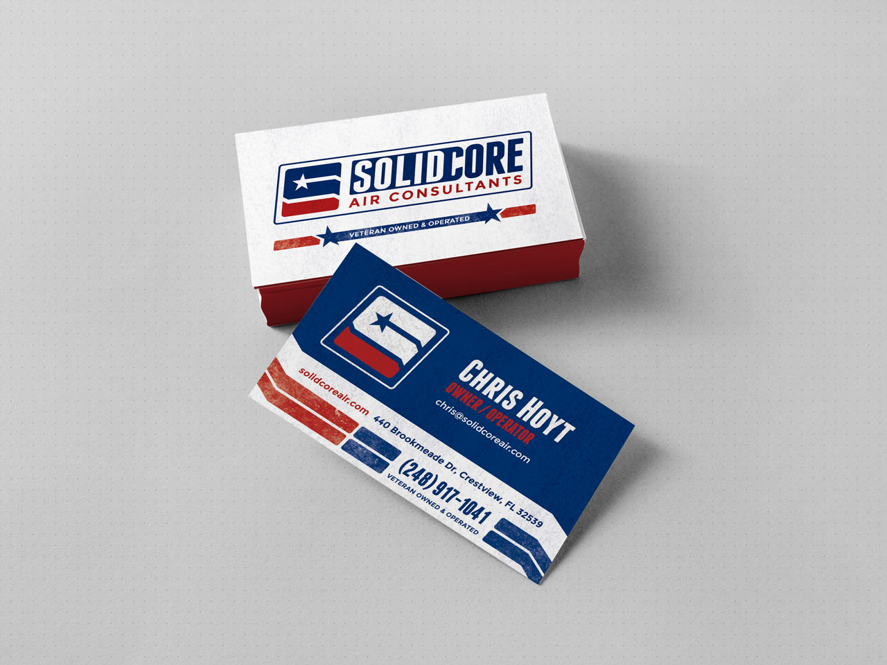 SolidCore Air Consultants Business card